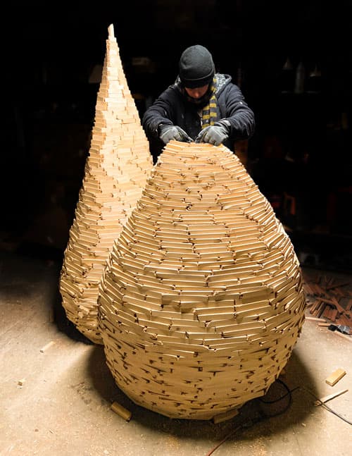 Scottie Burgess sculpture wood process art
