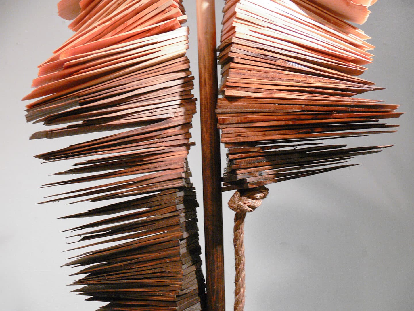 Scottie Burgess translucent shims wood sculpture