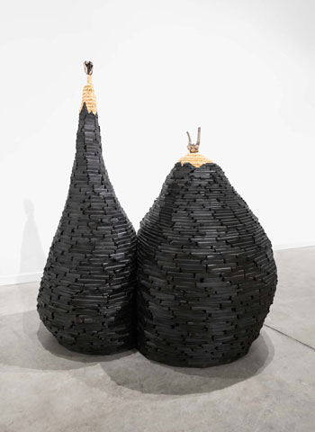 Scottie Burgess art sculpture wood assemblabe found objects 