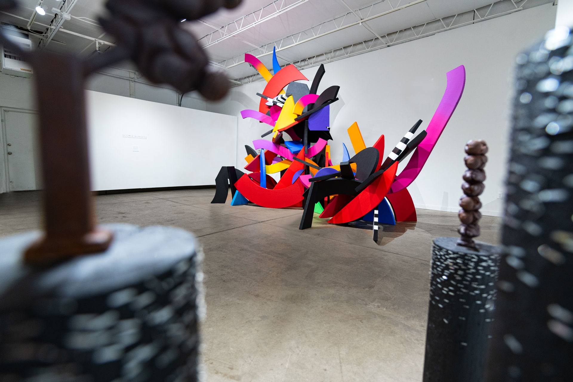 Scottie Burgess sculpture installation art cuttup brands power object design color art