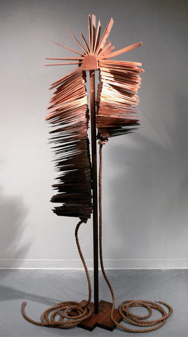 Scottie Burgess sranslucent shims wood sculpture