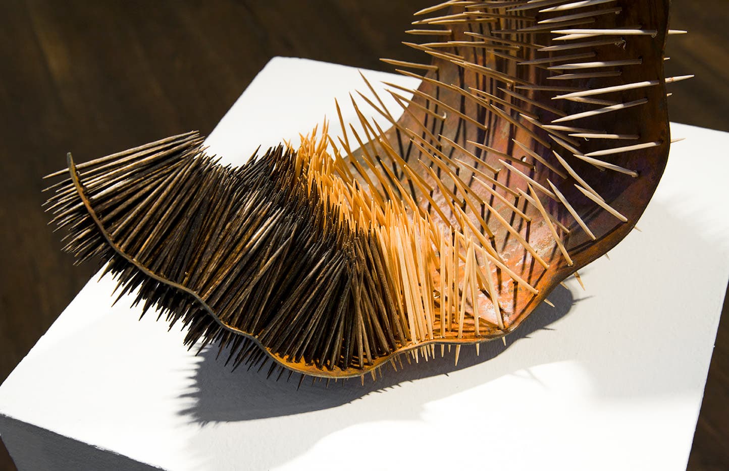 Scottie Burgess mundane multiples textural toothpick sculpture